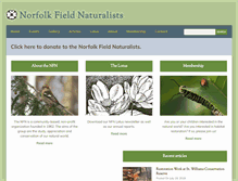 Tablet Screenshot of norfolkfieldnaturalists.org